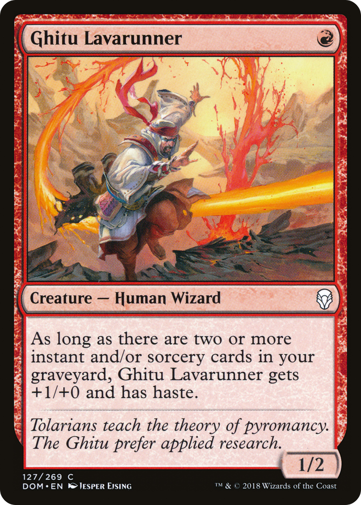 Ghitu Lavarunner (DOM-127) [Dominaria] Foil