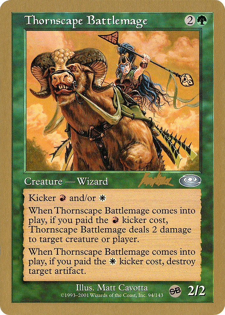 Thornscape Battlemage - 2002 Brian Kibler (PLS) (SB) (WCD-BK94SB) [World Championship Decks 2002]