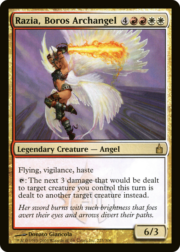 Razia, Boros Archangel (RAV-223) [Ravnica: City of Guilds] Foil