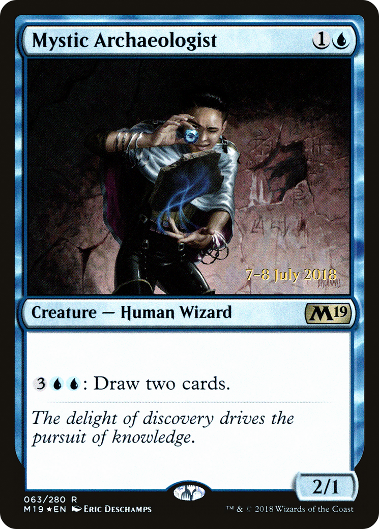 Mystic Archaeologist (PRE-63S) [Core Set 2019 Promos] Foil