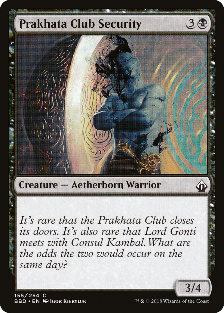 Prakhata Club Security (BBD-155) [Battlebond] Foil