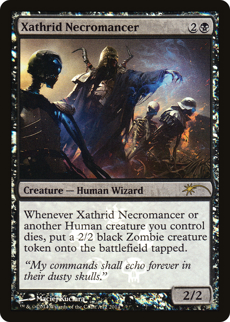 Xathrid Necromancer (MEDIA-A12) [Magic 2014 Promos] Foil