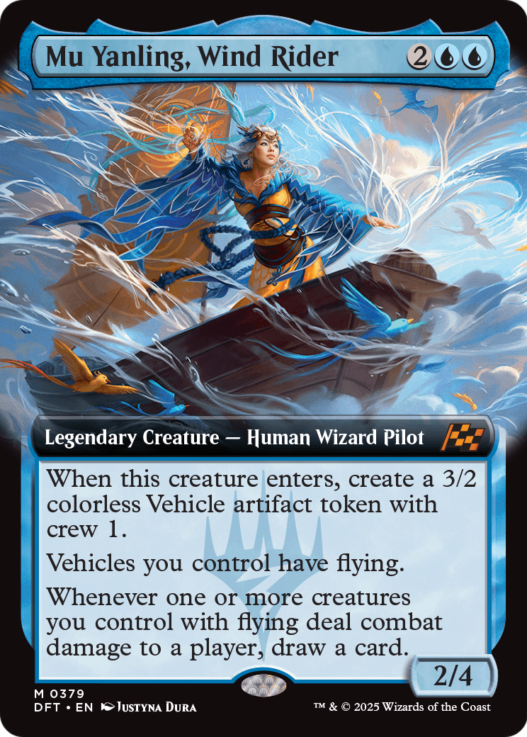 Mu Yanling, Wind Rider (Extended Art) (DFT-379) [Aetherdrift] Foil
