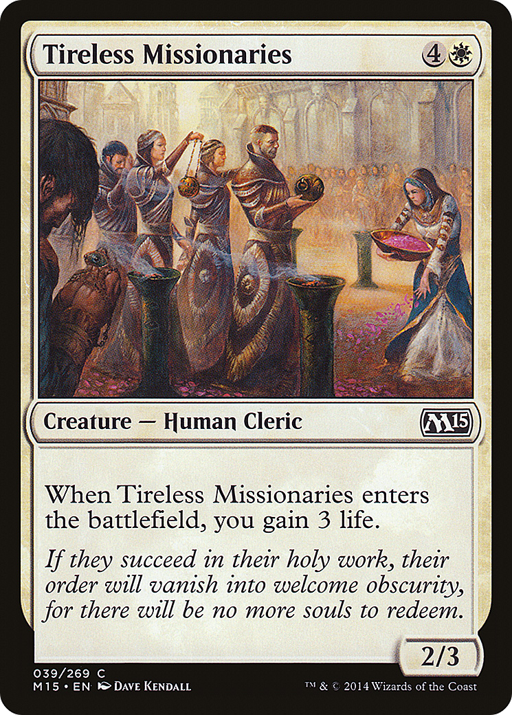 Tireless Missionaries (M15-039) [Magic 2015] Foil