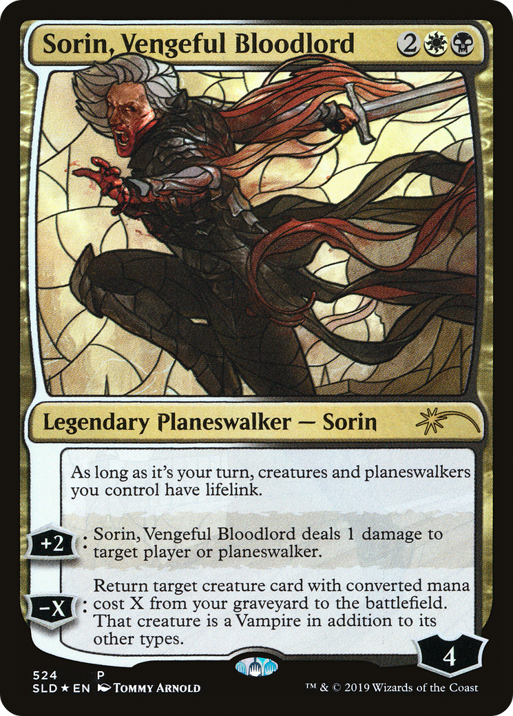 Sorin, Vengeful Bloodlord (Stained Glass) (SLD-524) [Secret Lair Drop] Foil
