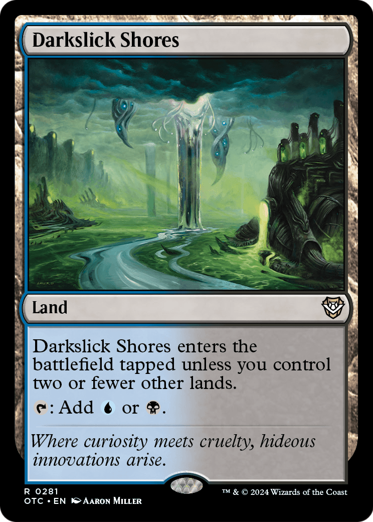 Darkslick Shores (OTC-281) [Outlaws of Thunder Junction Commander]