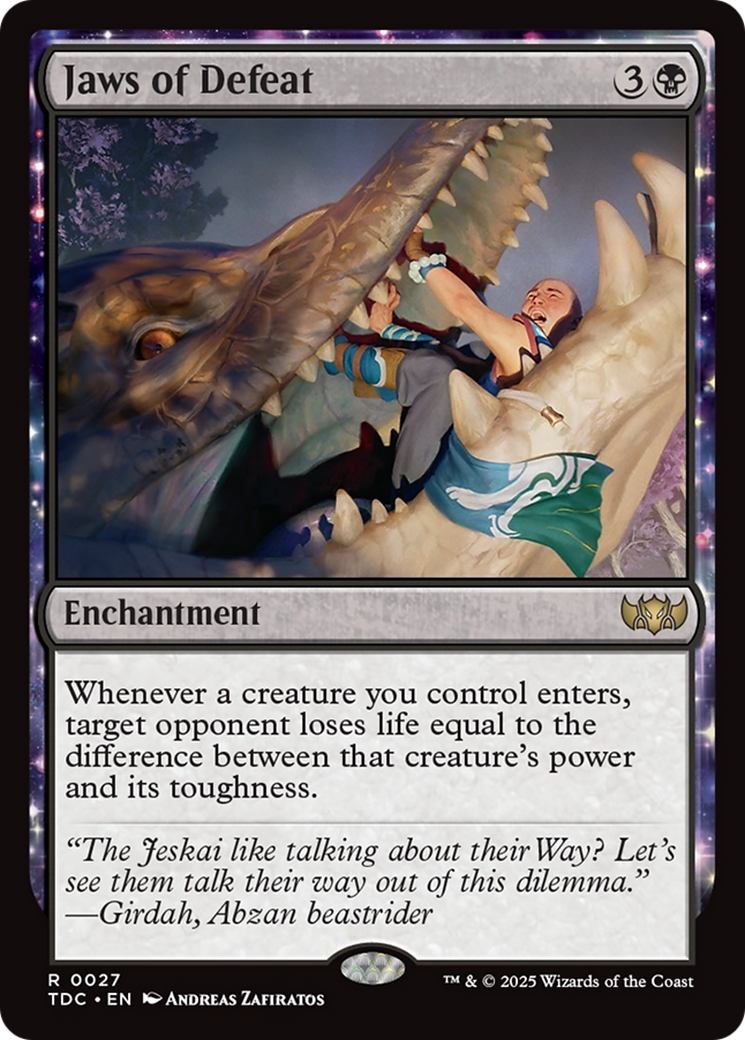 Jaws of Defeat (TDC-027) [Commander: Tarkir: Dragonstorm]