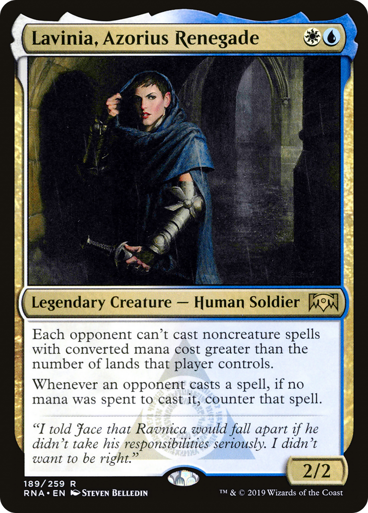 Lavinia, Azorius Renegade (RNA-189) [Ravnica Allegiance] Foil
