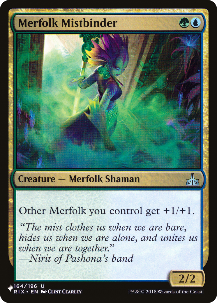 Merfolk Mistbinder (LIST-RIX-164) [The List]