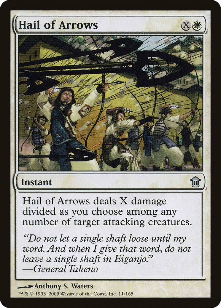 Hail of Arrows (SOK-011) [Saviors of Kamigawa] Foil