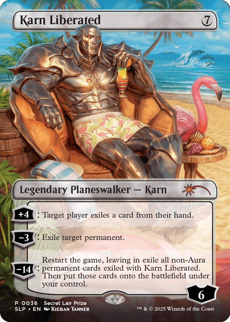 Karn Liberated (SLP-036) (Borderless) [Secret Lair Showdown] Foil