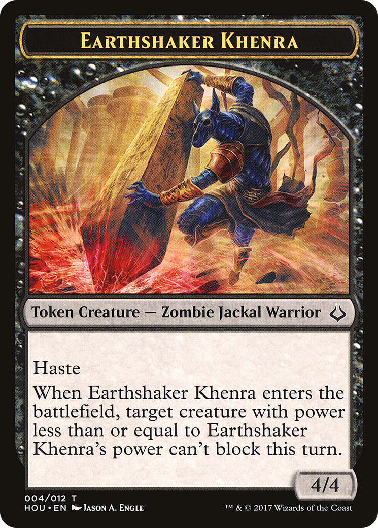 Earthshaker Khenra Token (HOU-004) [Hour of Devastation Tokens]