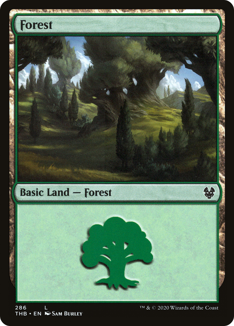 Forest (THB-286) [Theros Beyond Death] Foil