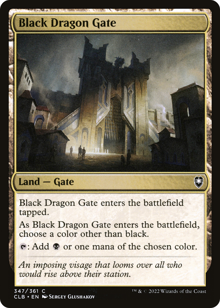 Black Dragon Gate (CLB-347) [Commander Legends: Battle for Baldur's Gate] Foil
