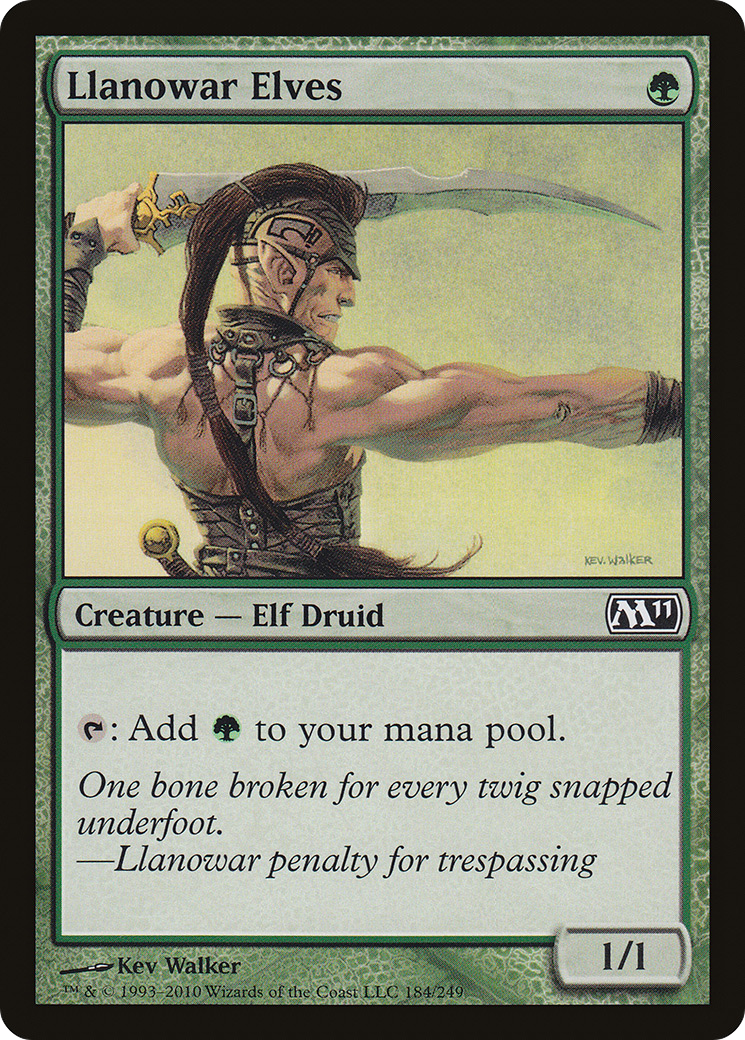 Llanowar Elves (M11-184) [Magic 2011] Foil