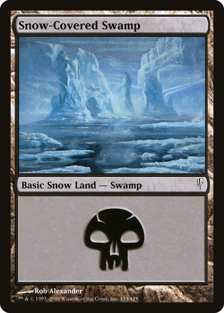 Snow-Covered Swamp (CSP-153) [Coldsnap] Foil