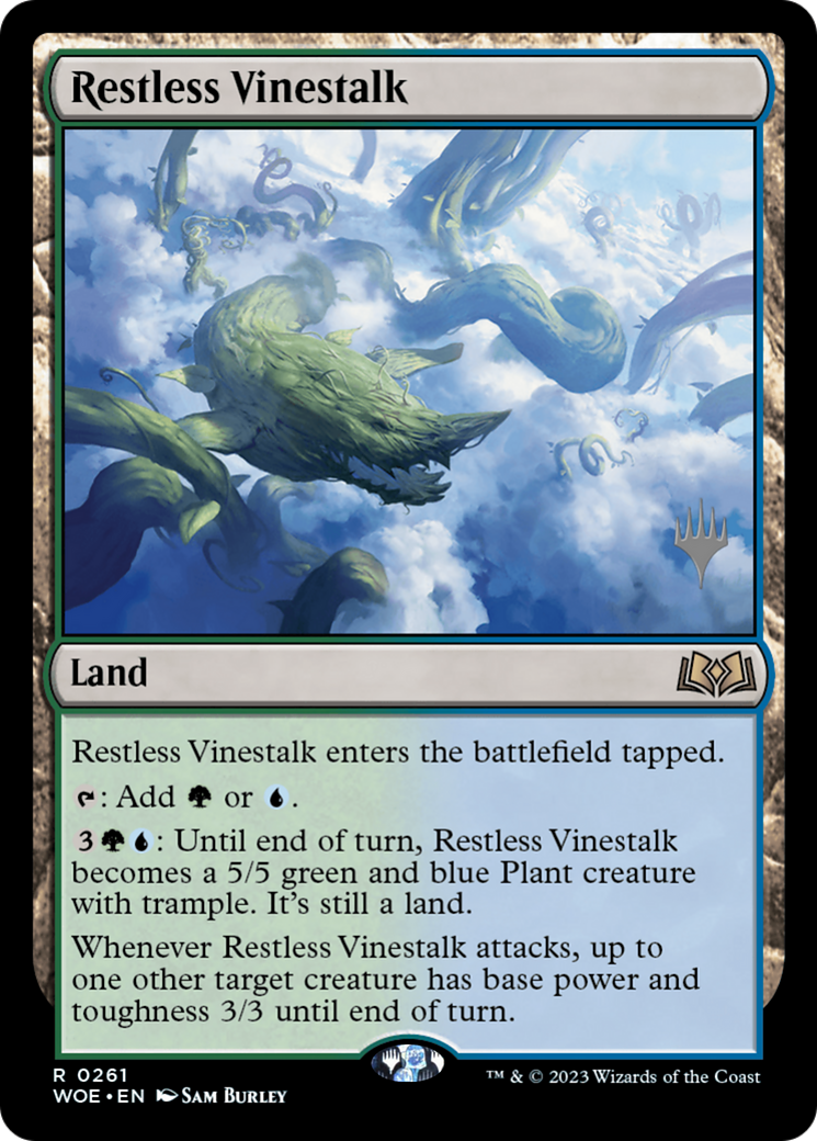 Restless Vinestalk (PPWOE-261) [Promo Pack: Wilds of Eldraine Promos] Foil