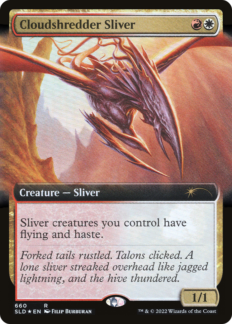 Cloudshredder Sliver (Extended Art) (SLD-660) [Secret Lair Drop] Foil