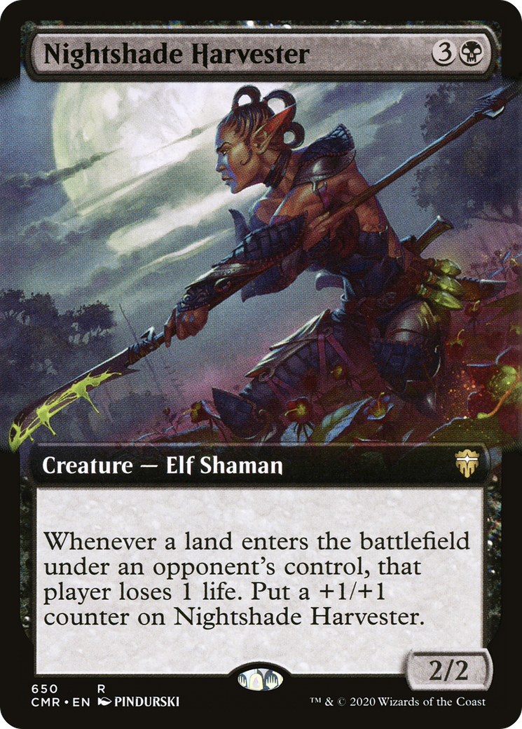 Nightshade Harvester (Extended Art) (CMR-650) [Commander Legends] Foil