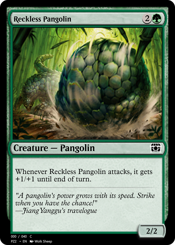 Reckless Pangolin (PZ2-70845) [Treasure Chest] Foil