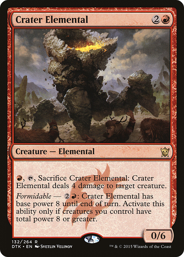 Crater Elemental (DTK-132) [Dragons of Tarkir] Foil