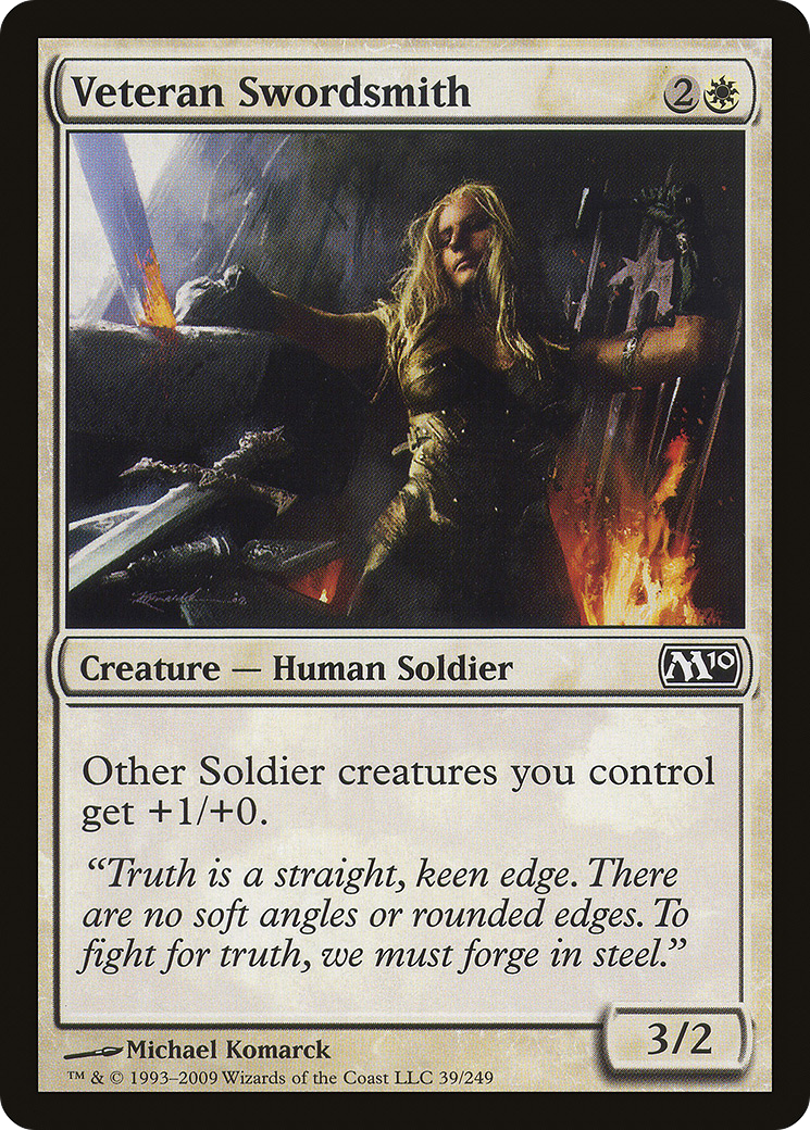 Veteran Swordsmith (M10-039) [Magic 2010] Foil