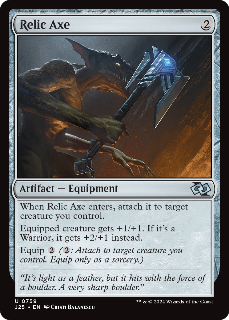 Relic Axe (J25-759) [Foundations Jumpstart]