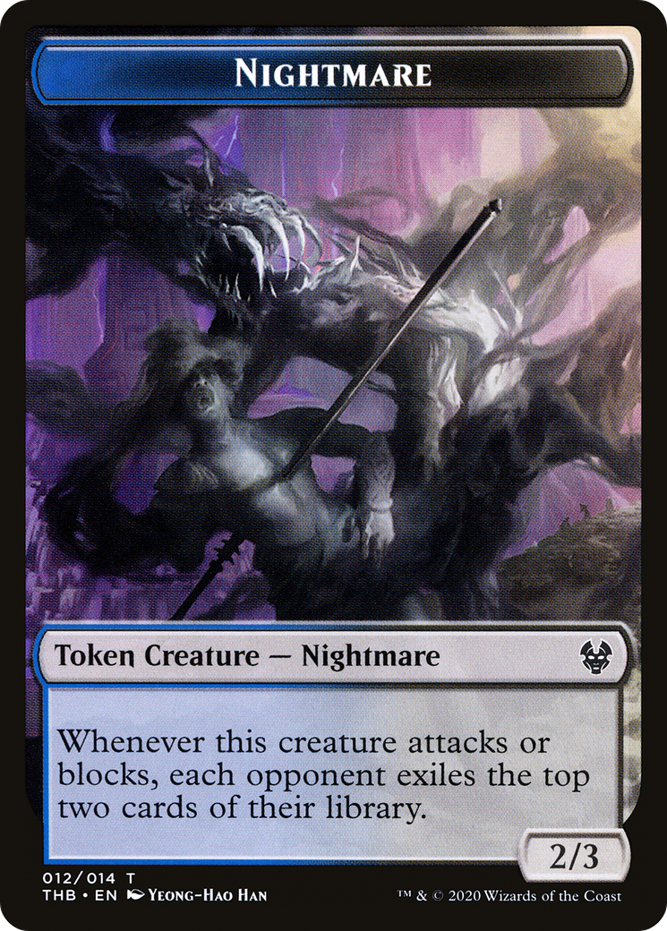 Nightmare Token (THB-012) [Theros Beyond Death Tokens]