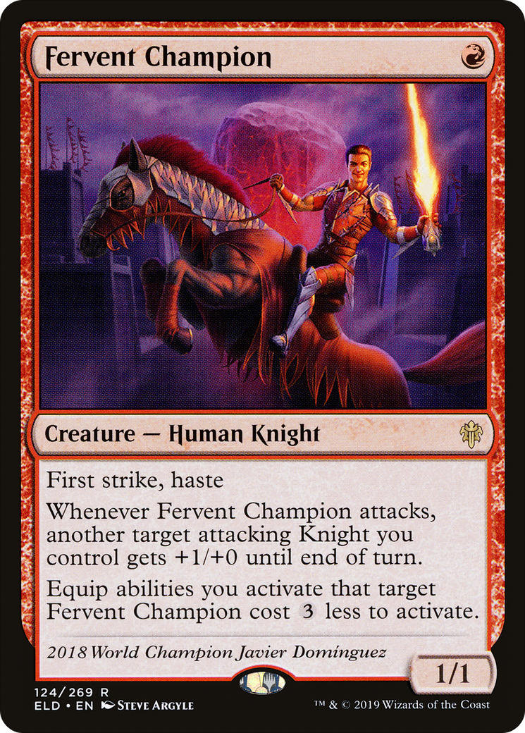 Fervent Champion (ELD-124) [Throne of Eldraine]