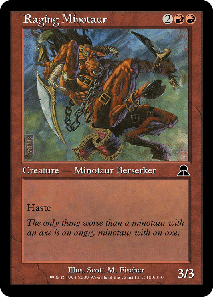 Raging Minotaur (ME3-109) [Masters Edition III] Foil