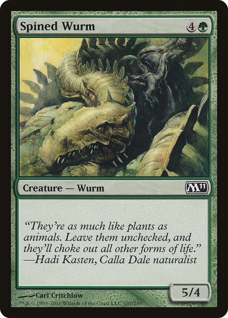 Spined Wurm (M11-197) [Magic 2011] Foil