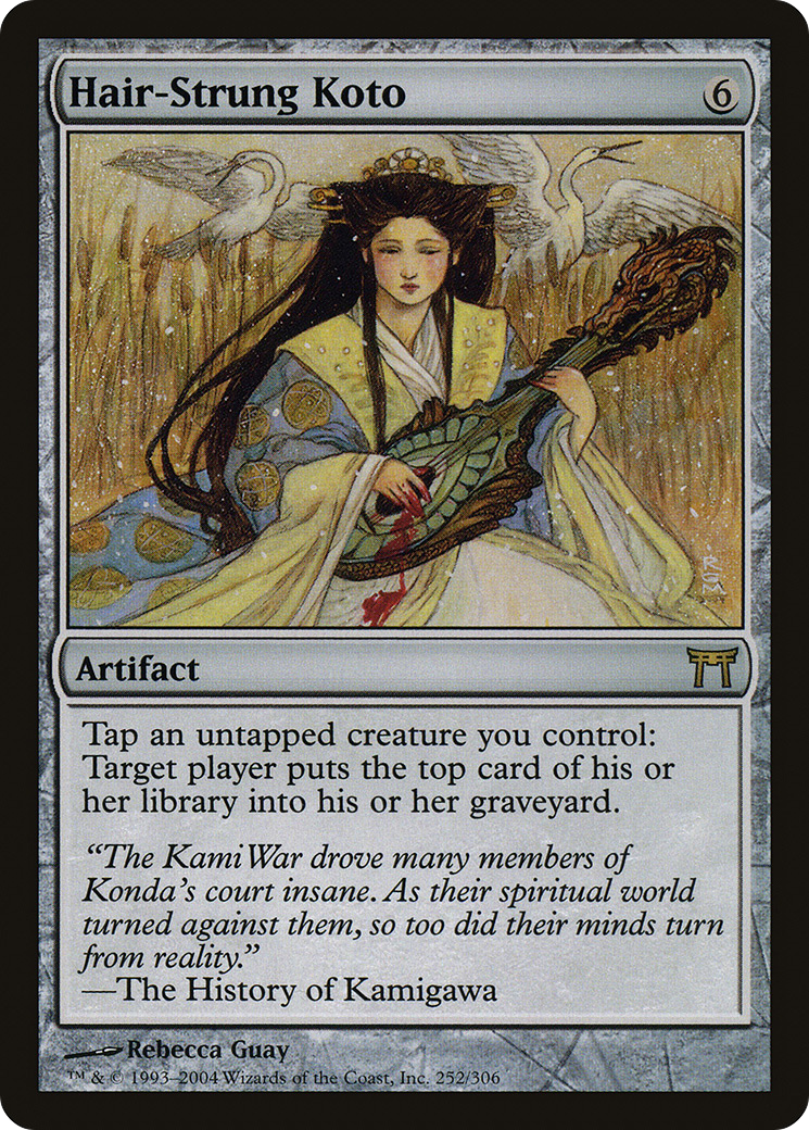 Hair-Strung Koto (CHK-252) [Champions of Kamigawa] Foil