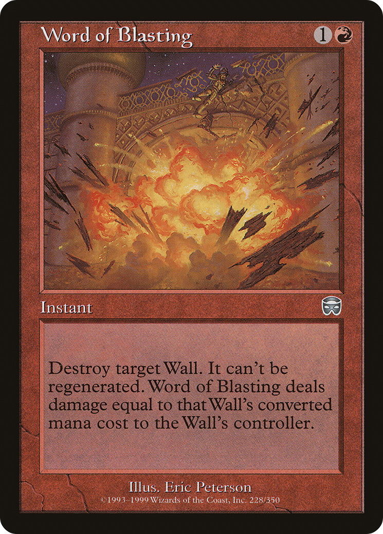 Word of Blasting (MMQ-228) [Mercadian Masques]