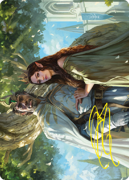 Aragorn and Arwen, Wed // Aragorn and Arwen, Wed (ALTR-033) (Borderless) [Tales of Middle-earth Art Series] Foil