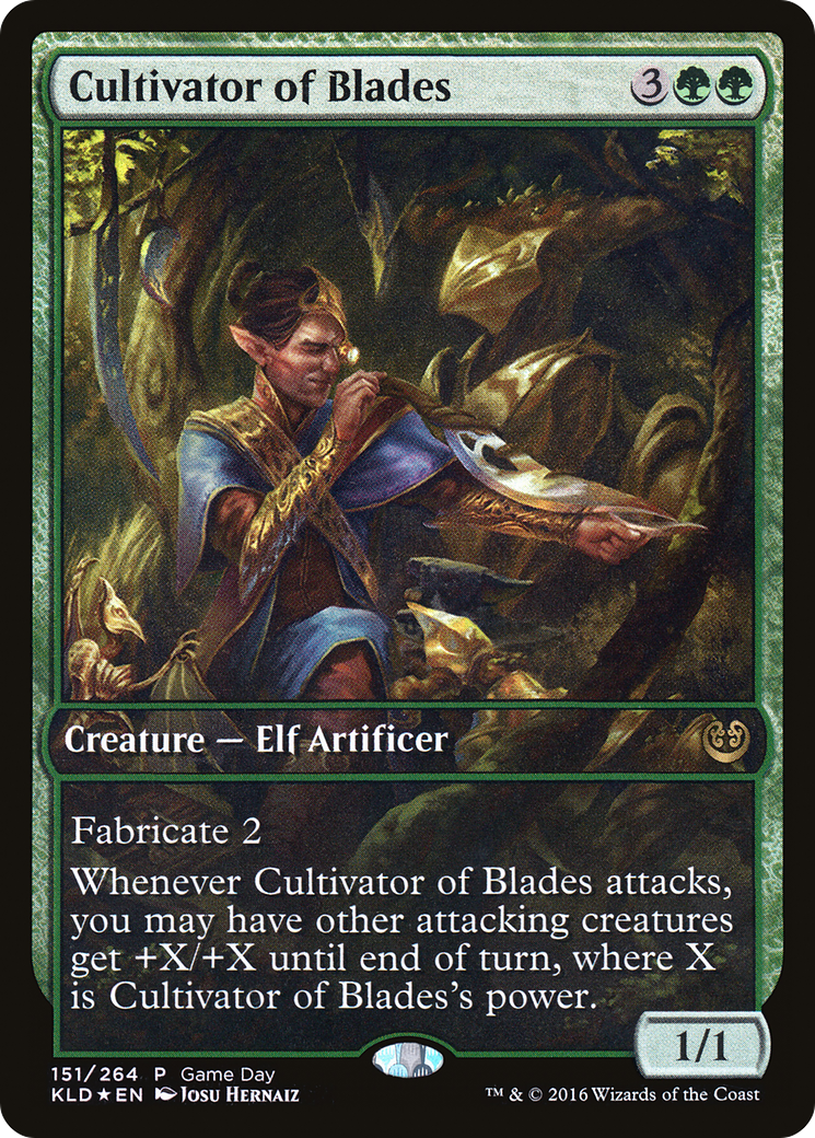 Cultivator of Blades (GAME-151) [Kaladesh Promos] Foil