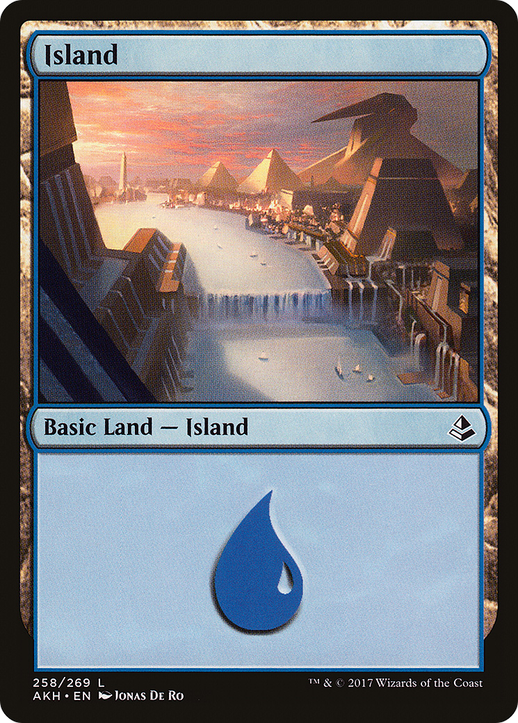 Island (AKH-258) [Amonkhet] Foil