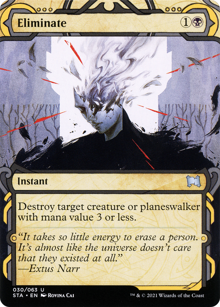 Eliminate (STA-030) (Showcase) (Borderless) [Strixhaven Mystical Archive]