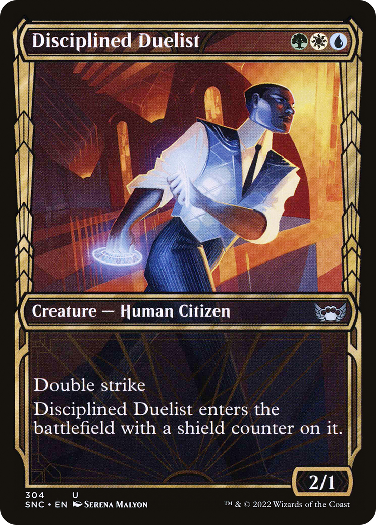 Disciplined Duelist (Showcase) (SNC-304) [Streets of New Capenna] Foil
