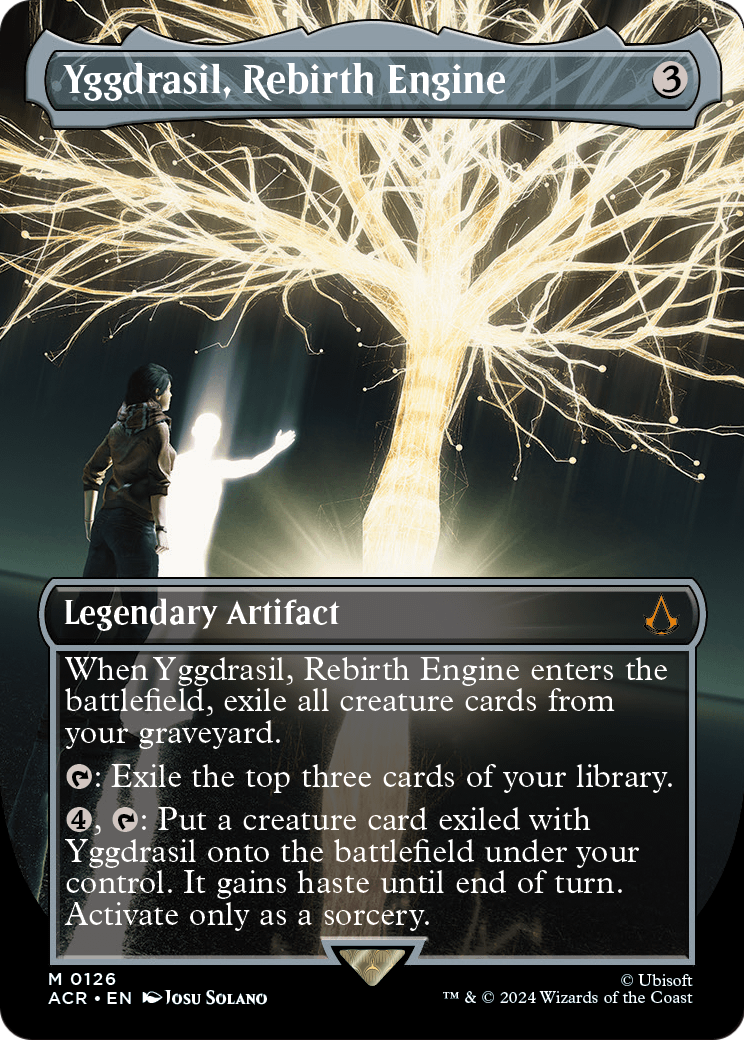 Yggdrasil, Rebirth Engine (Borderless) (ACR-126) [Assassin's Creed] Foil