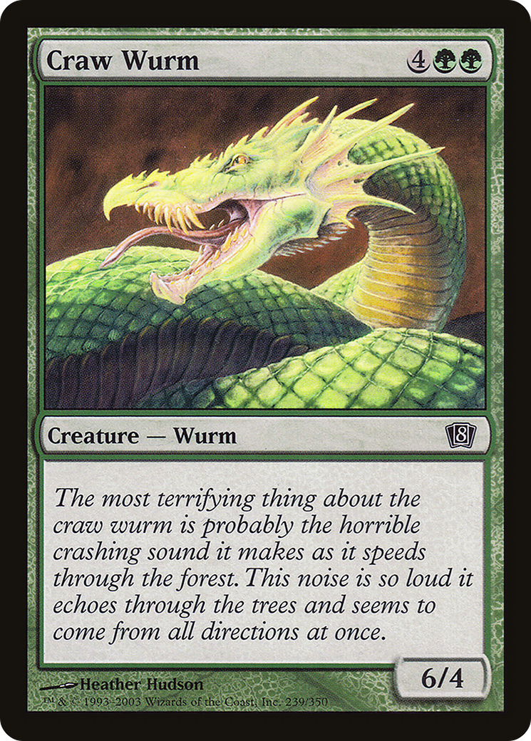 Craw Wurm (8ED-239) [8th Edition]