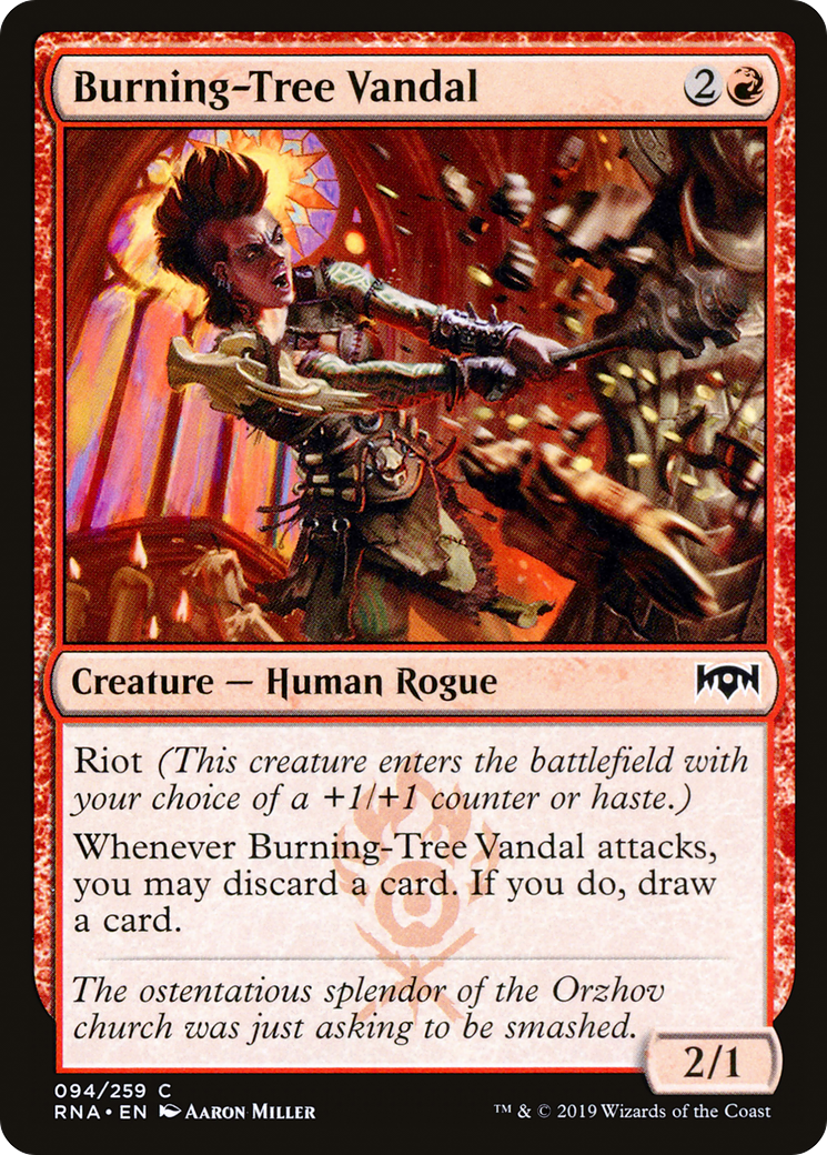 Burning-Tree Vandal (RNA-094) [Ravnica Allegiance] Foil
