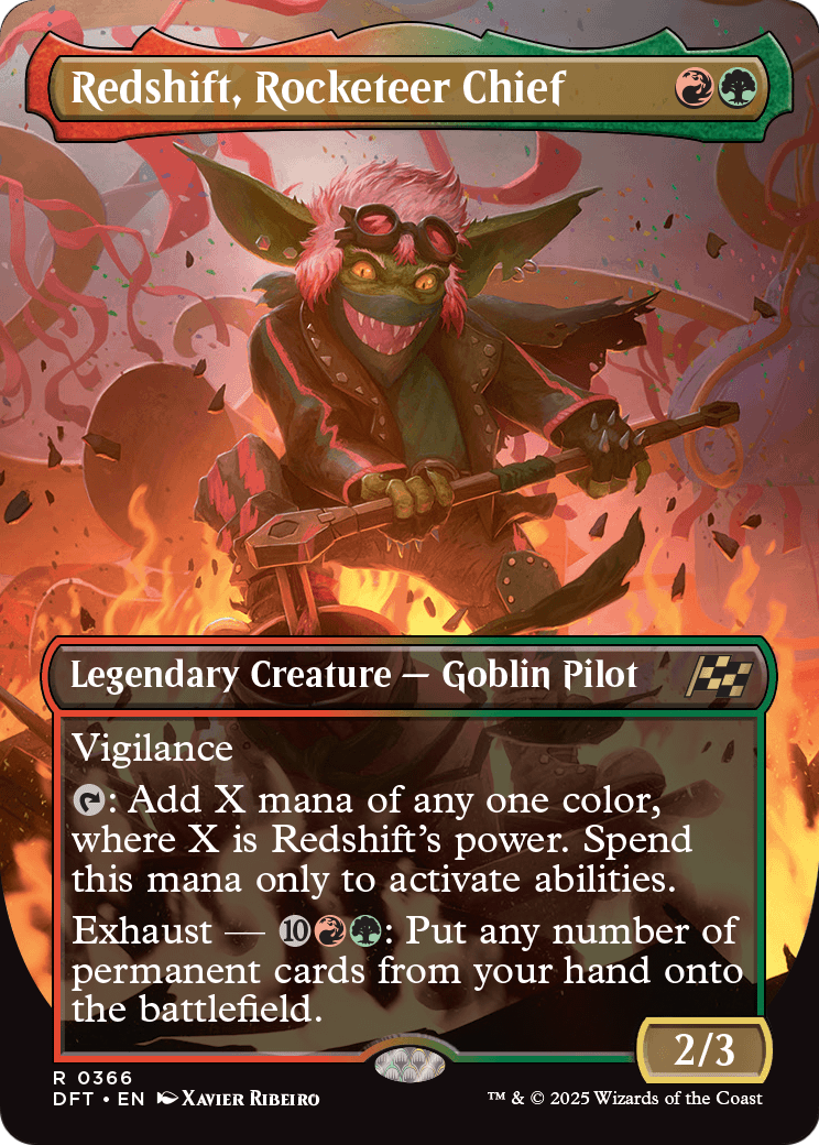 Redshift, Rocketeer Chief (Borderless) (DFT-366) [Aetherdrift]