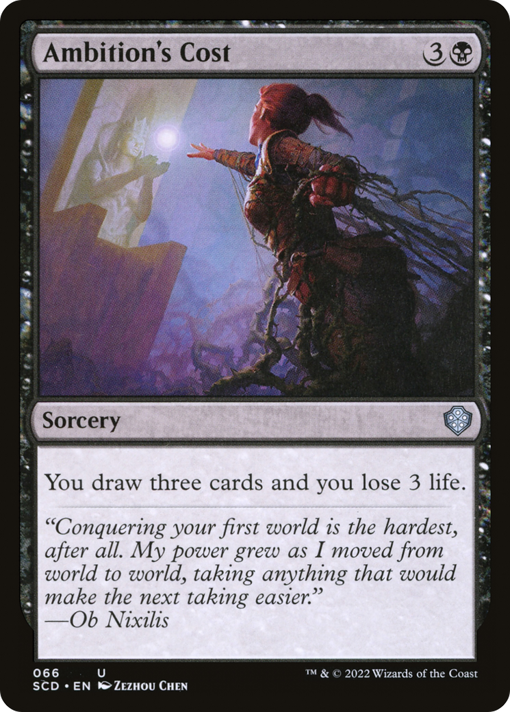 Ambition's Cost (SCD-066) [Starter Commander Decks]