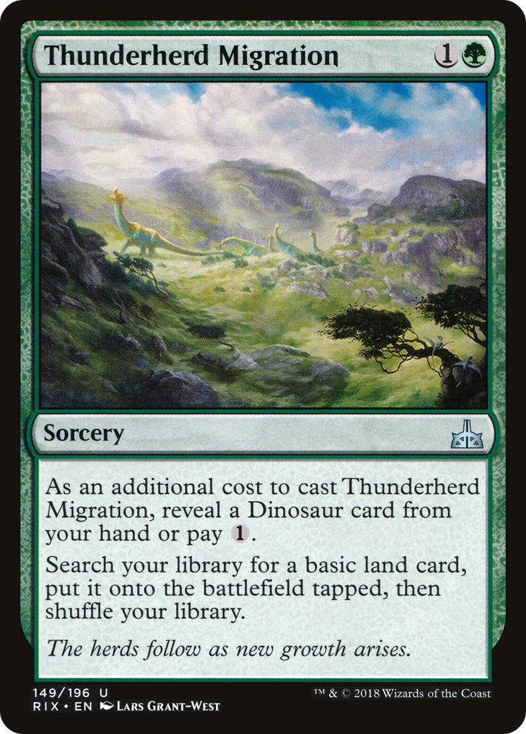 Thunderherd Migration (RIX-149) [Rivals of Ixalan] Foil