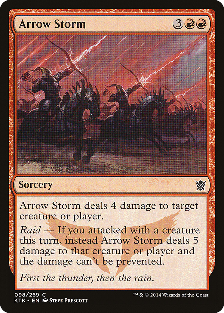 Arrow Storm (KTK-098) [Khans of Tarkir] Foil