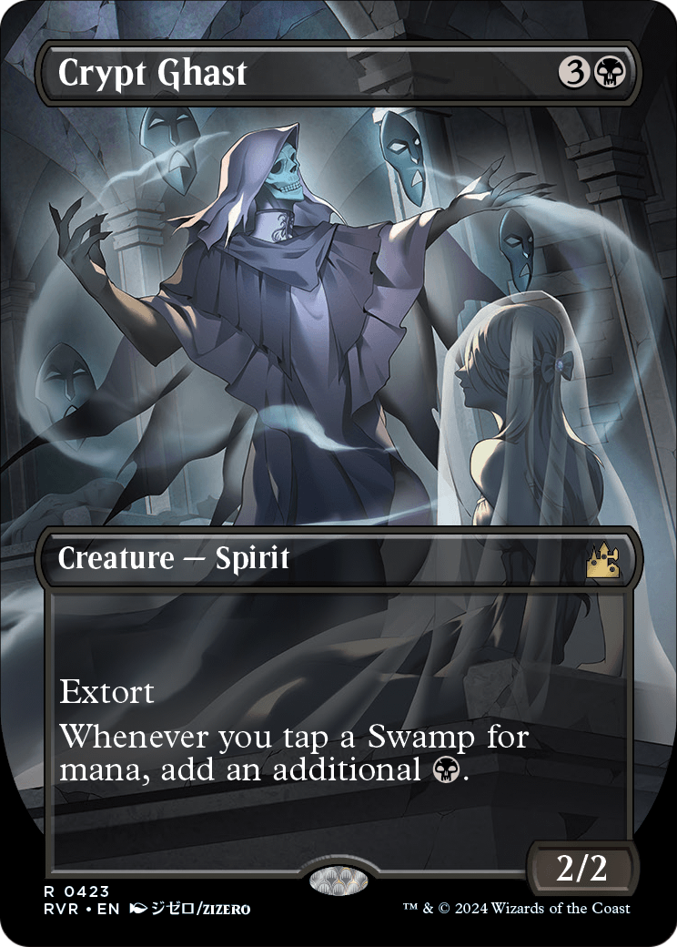 Crypt Ghast (Anime Borderless) (RVR-423) [Ravnica Remastered] Foil