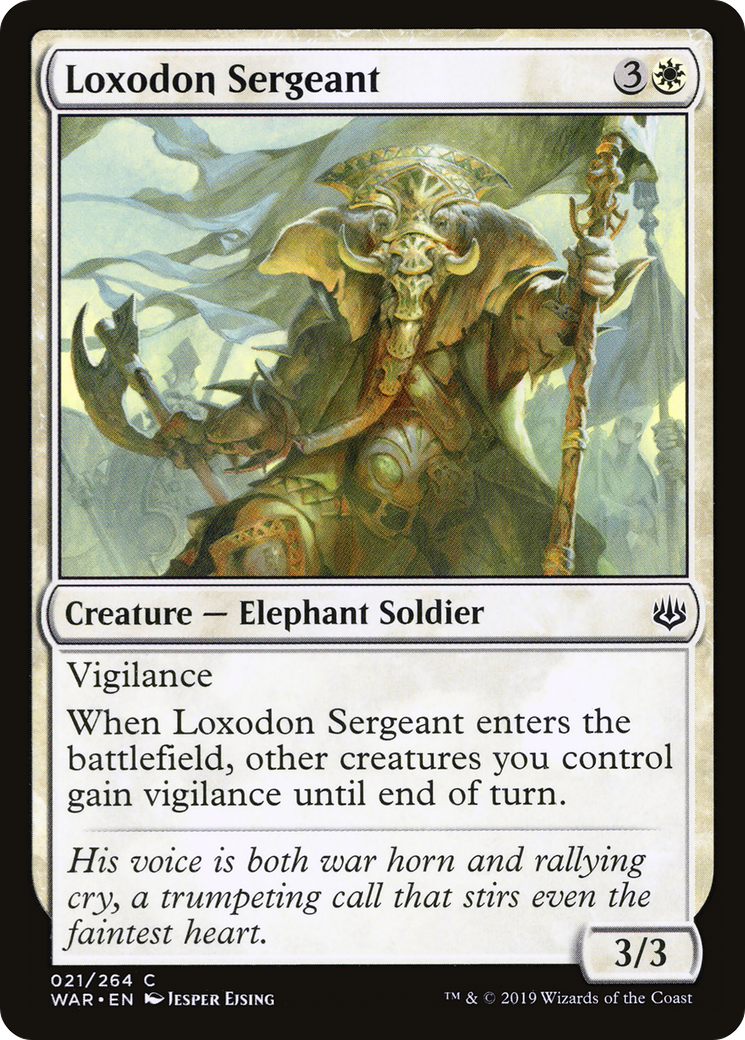 Loxodon Sergeant (WAR-021) [War of the Spark] Foil