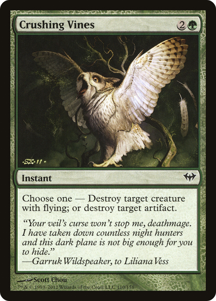 Crushing Vines (DKA-110) [Dark Ascension] Foil