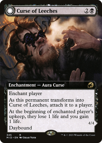 Curse of Leeches (Extended Art) (MID-345) [Innistrad: Midnight Hunt]
