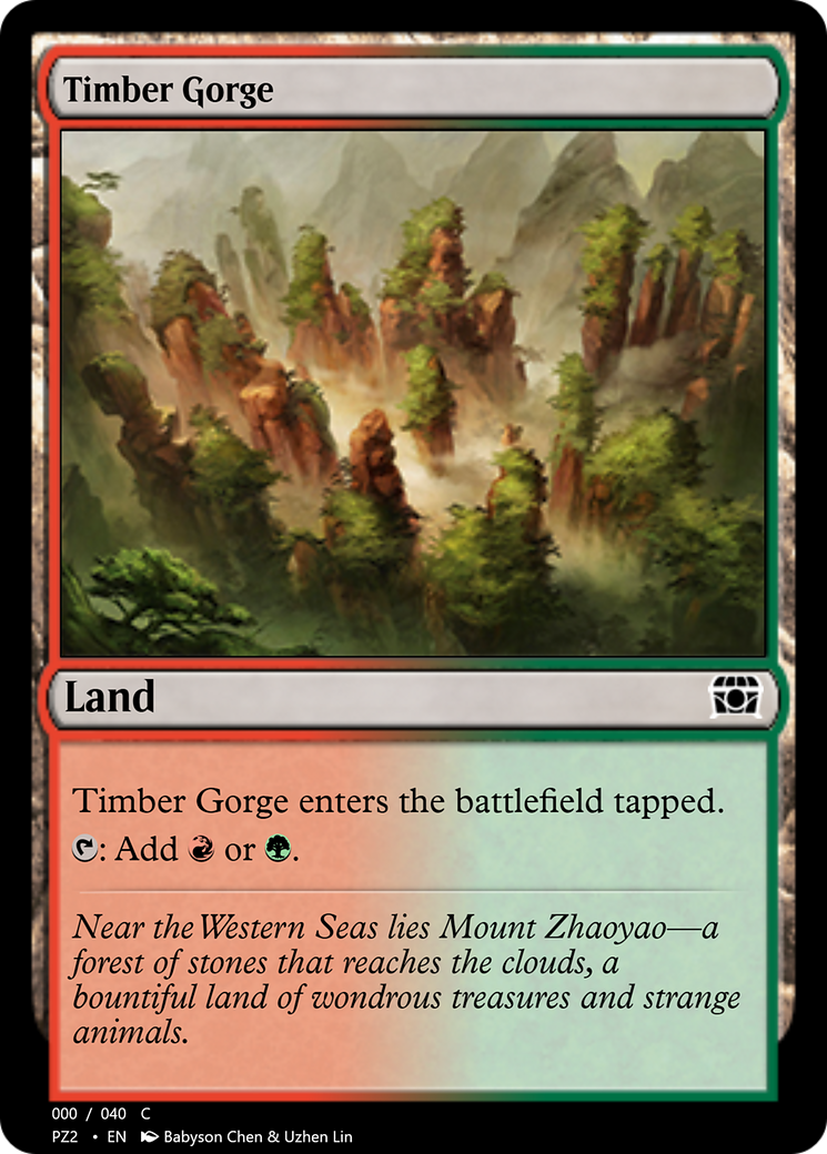 Timber Gorge (PZ2-70797) [Treasure Chest] Foil